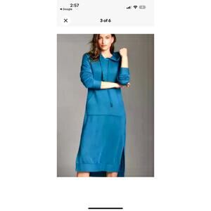 Anthropologie Stateside fleece hoodie dress Sz XS